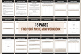 Find Your Niche Mini Workbook - 18 Pages